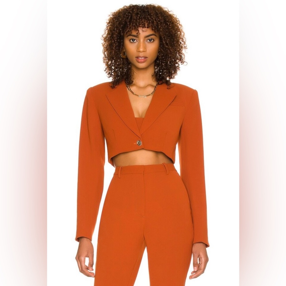 NBD Bannett Cropped Blazer in Copper - matching pant sold separately